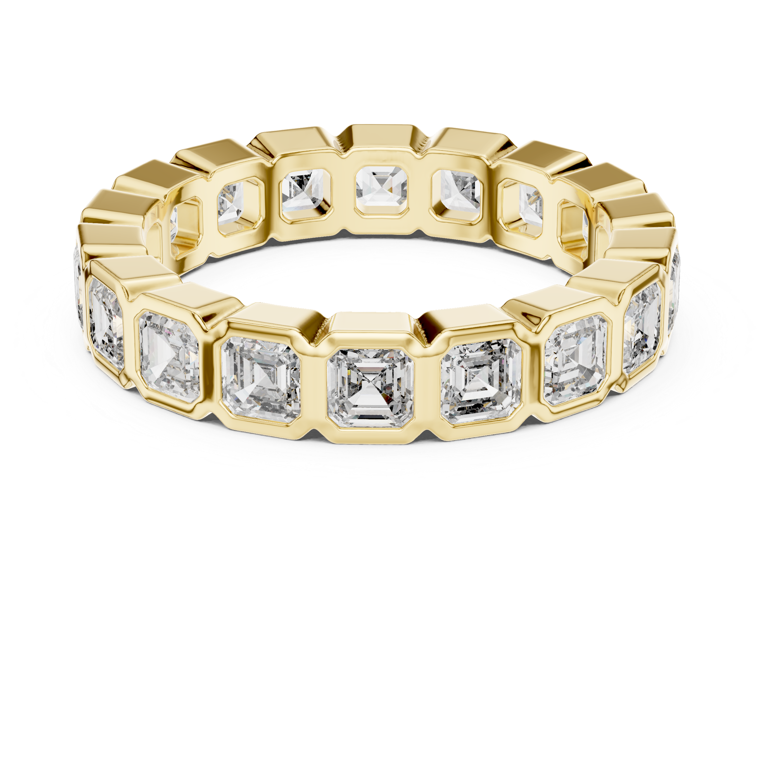Square Emerald Cut Eternity Ring