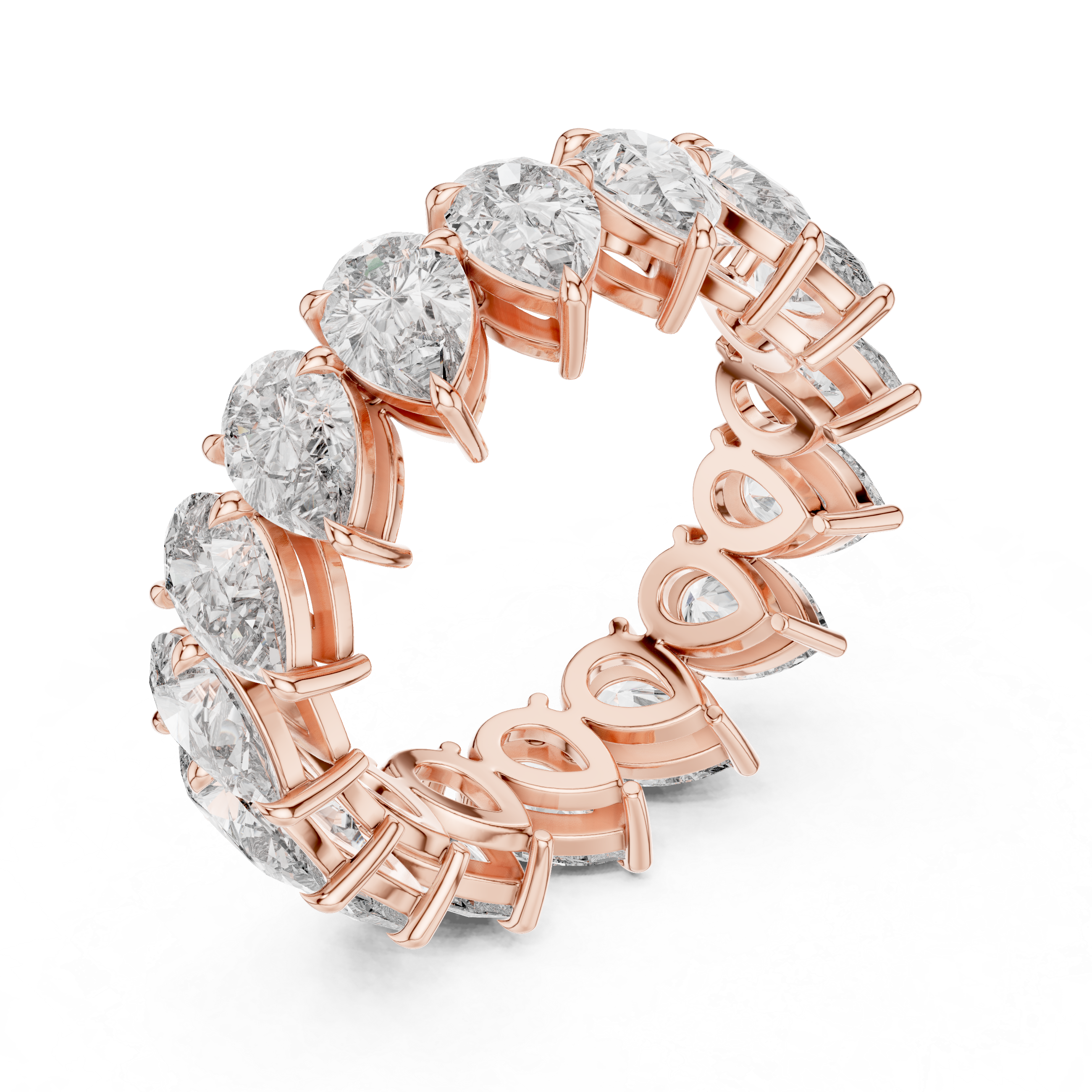 Pear Cut Eternity Ring