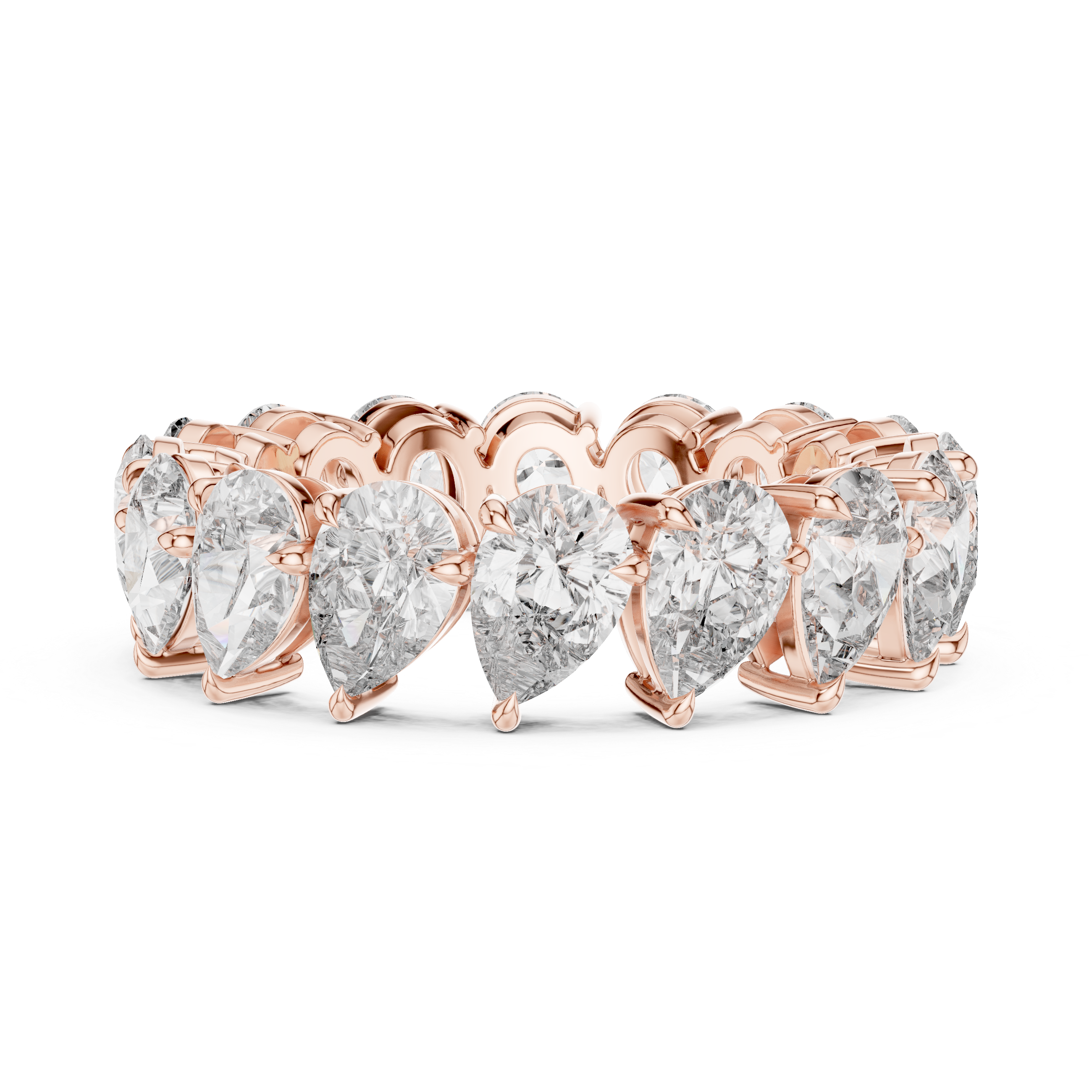Pear Cut Eternity Ring