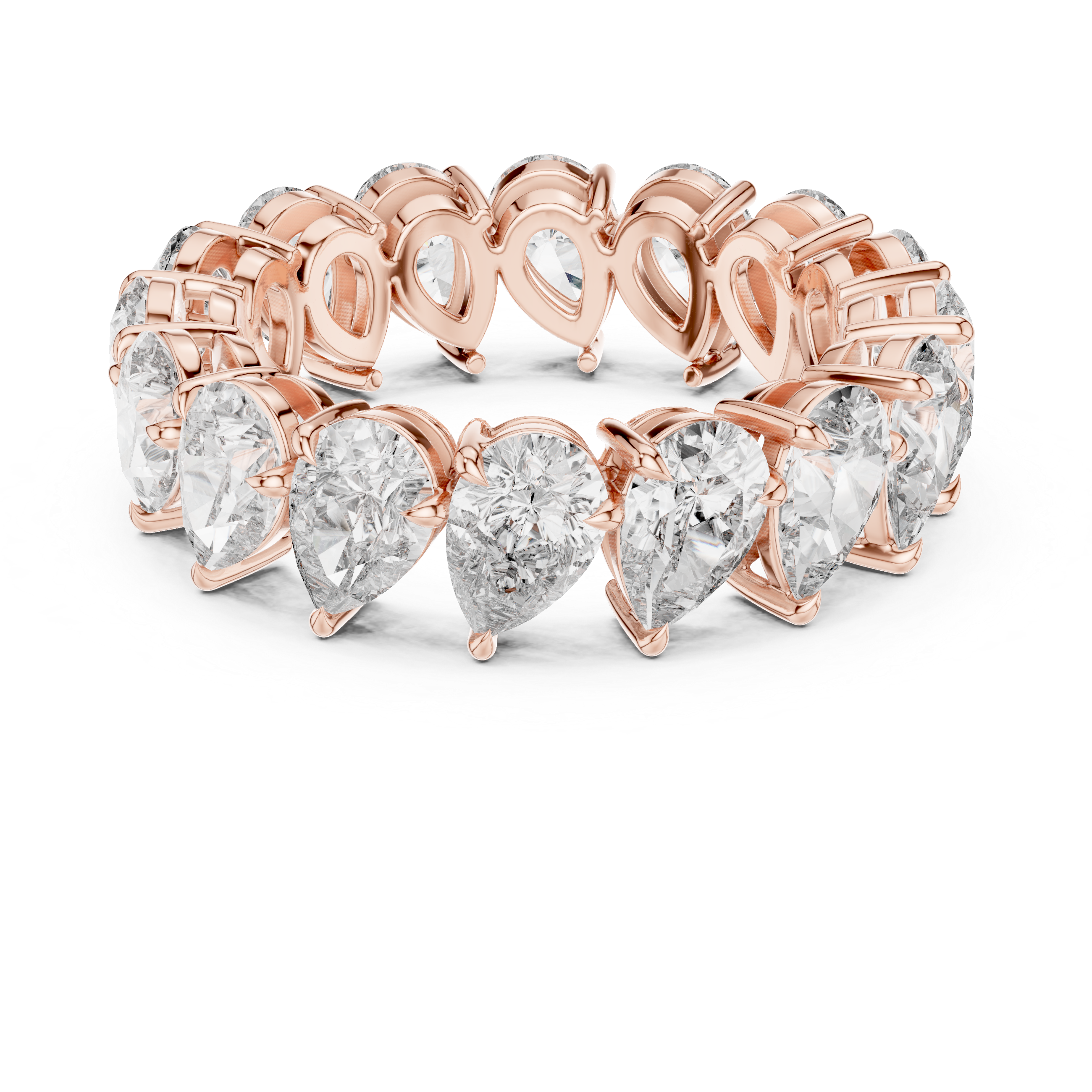 Pear Cut Eternity Ring