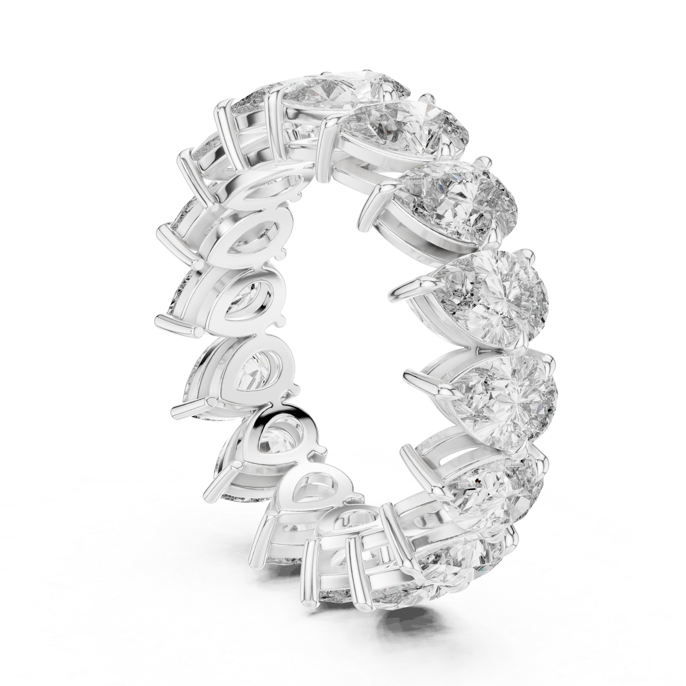 Pear Cut Eternity Ring