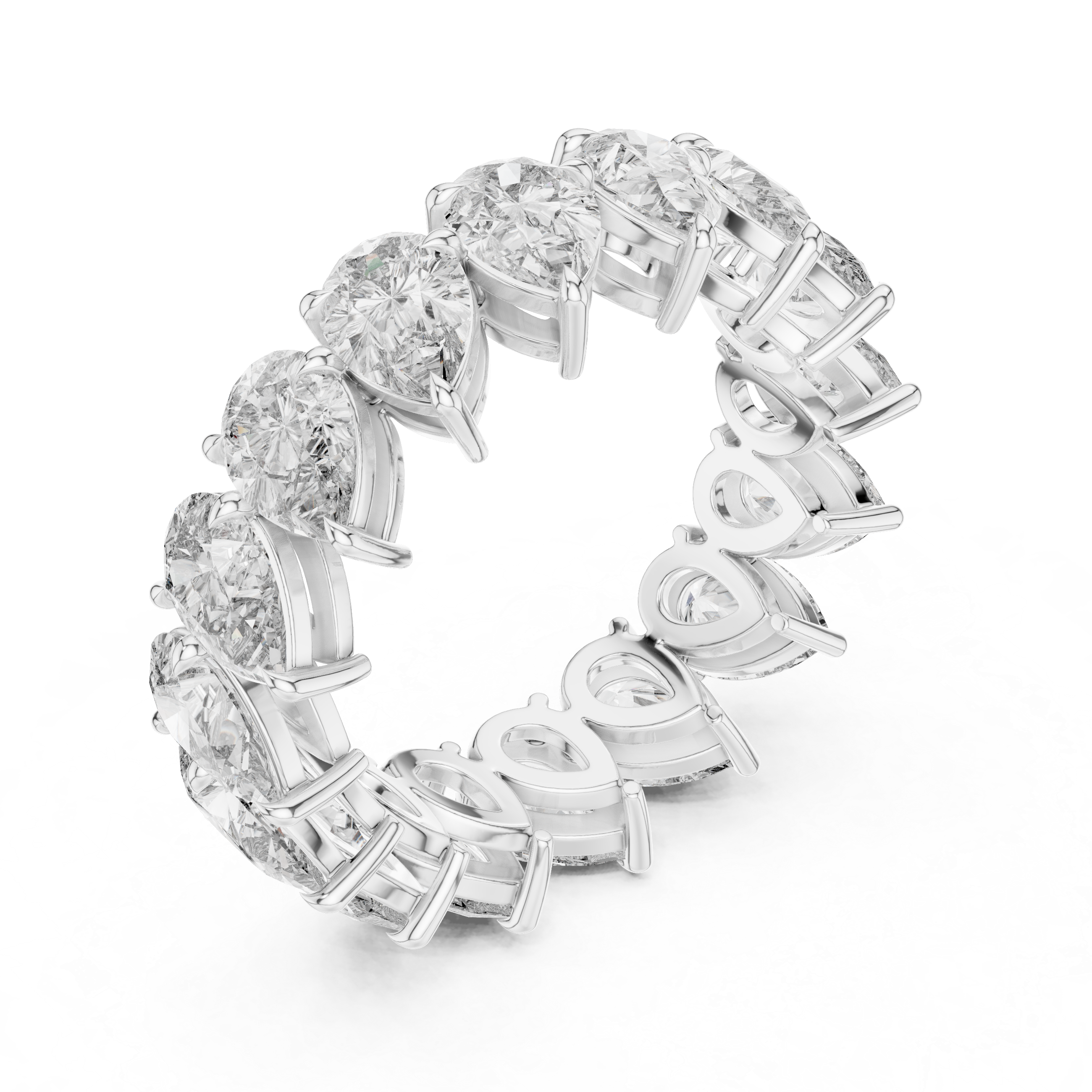 Pear Cut Eternity Ring