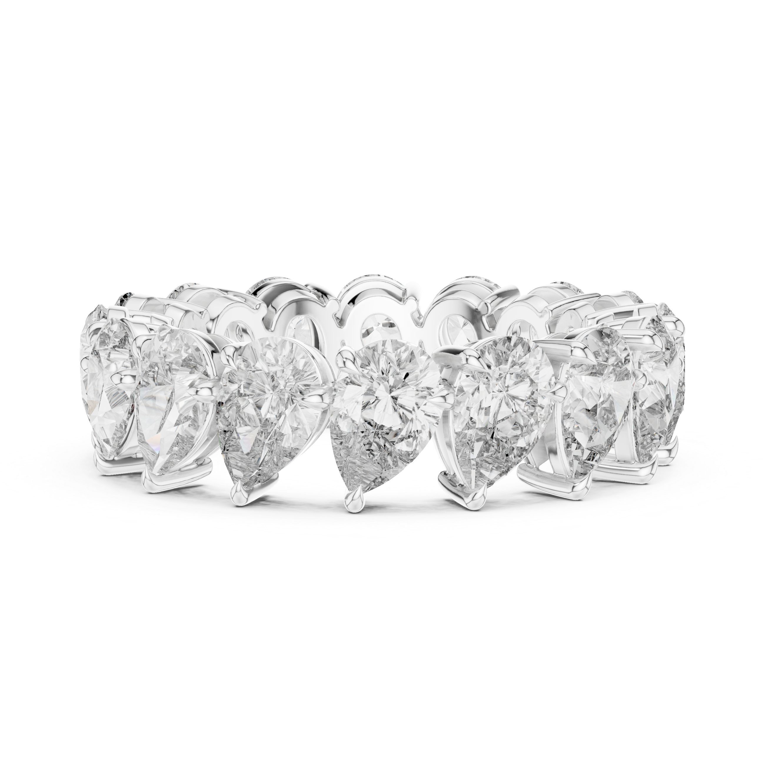 Pear Cut Eternity Ring