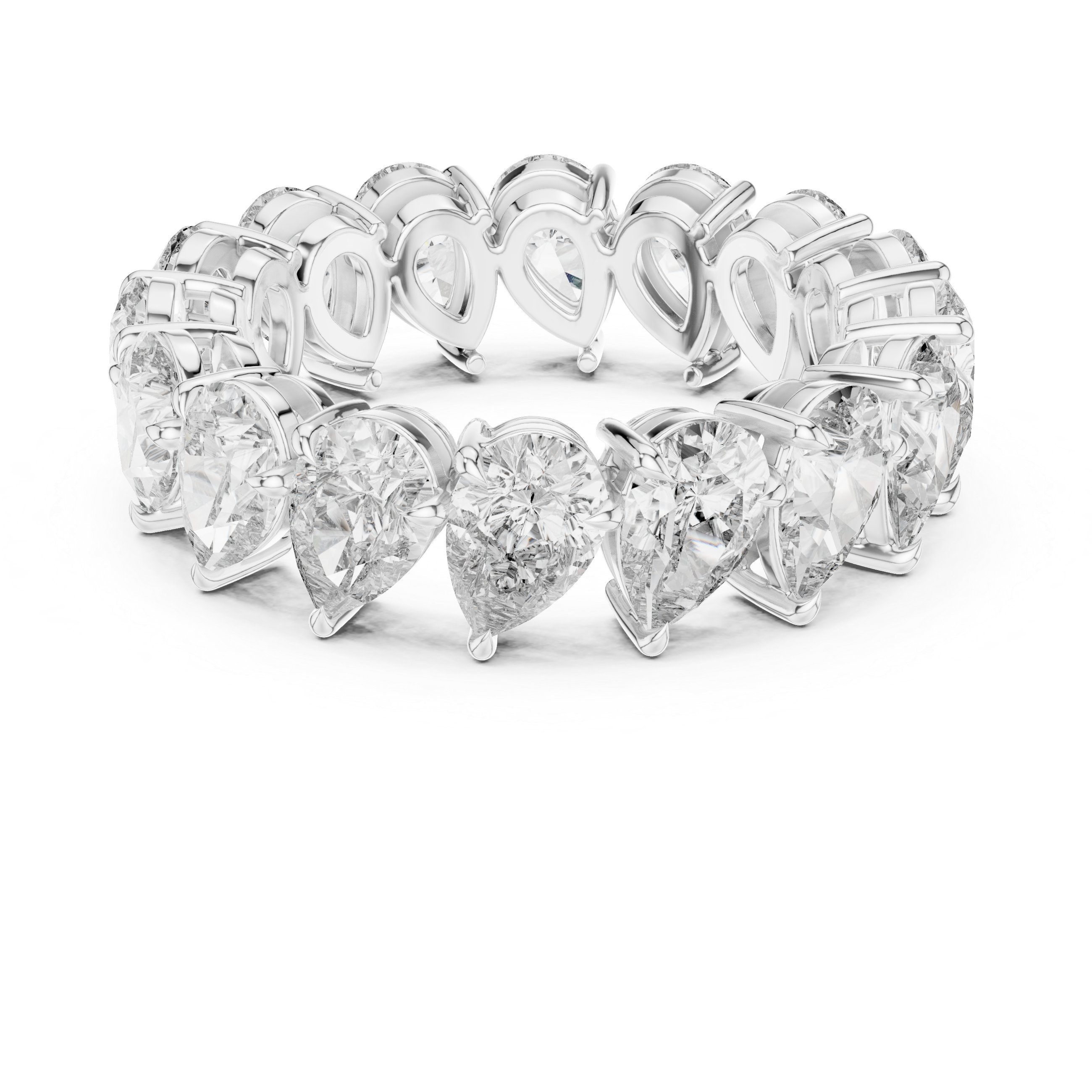 Pear Cut Eternity Ring