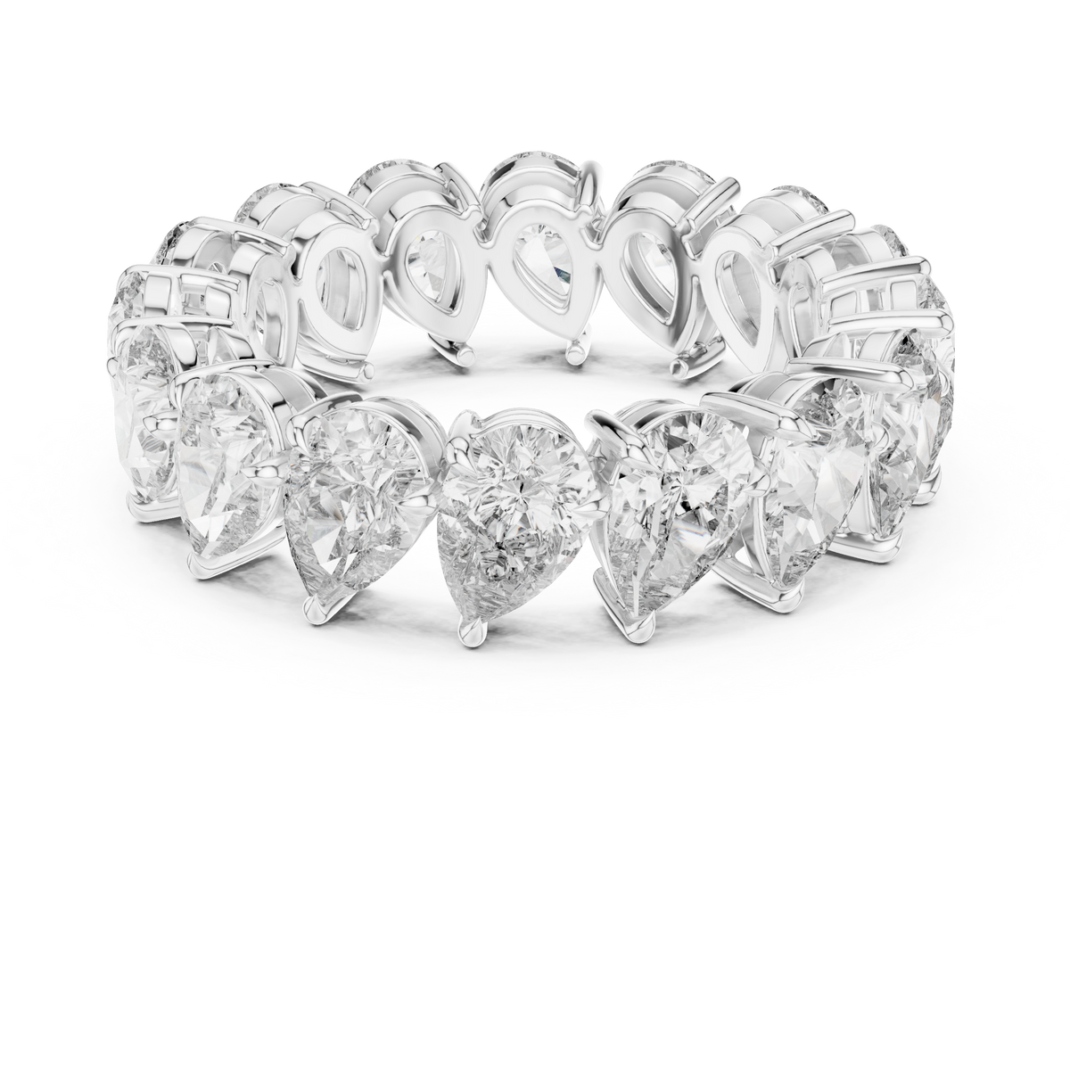 Pear Cut Eternity Ring