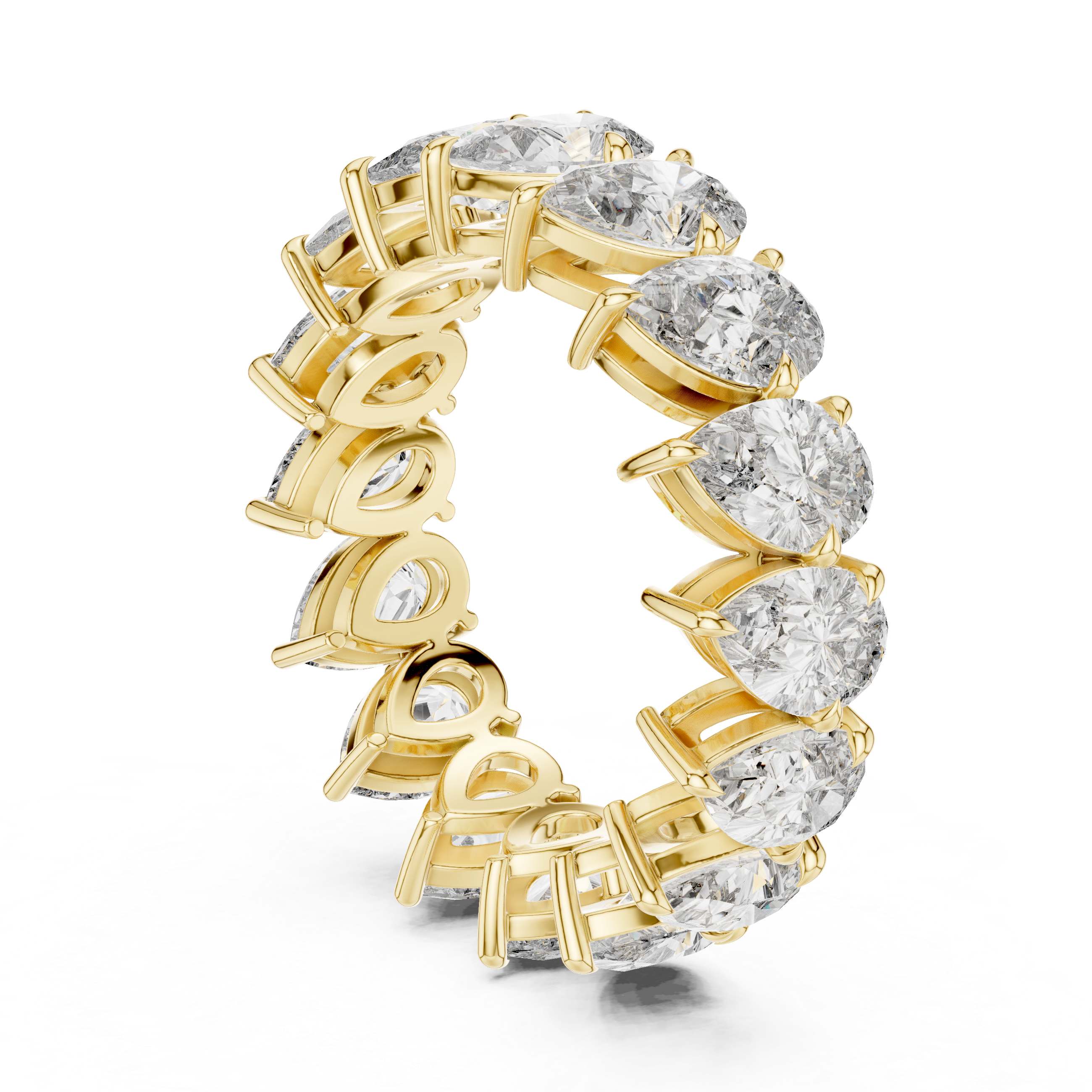 Pear Cut Eternity Ring