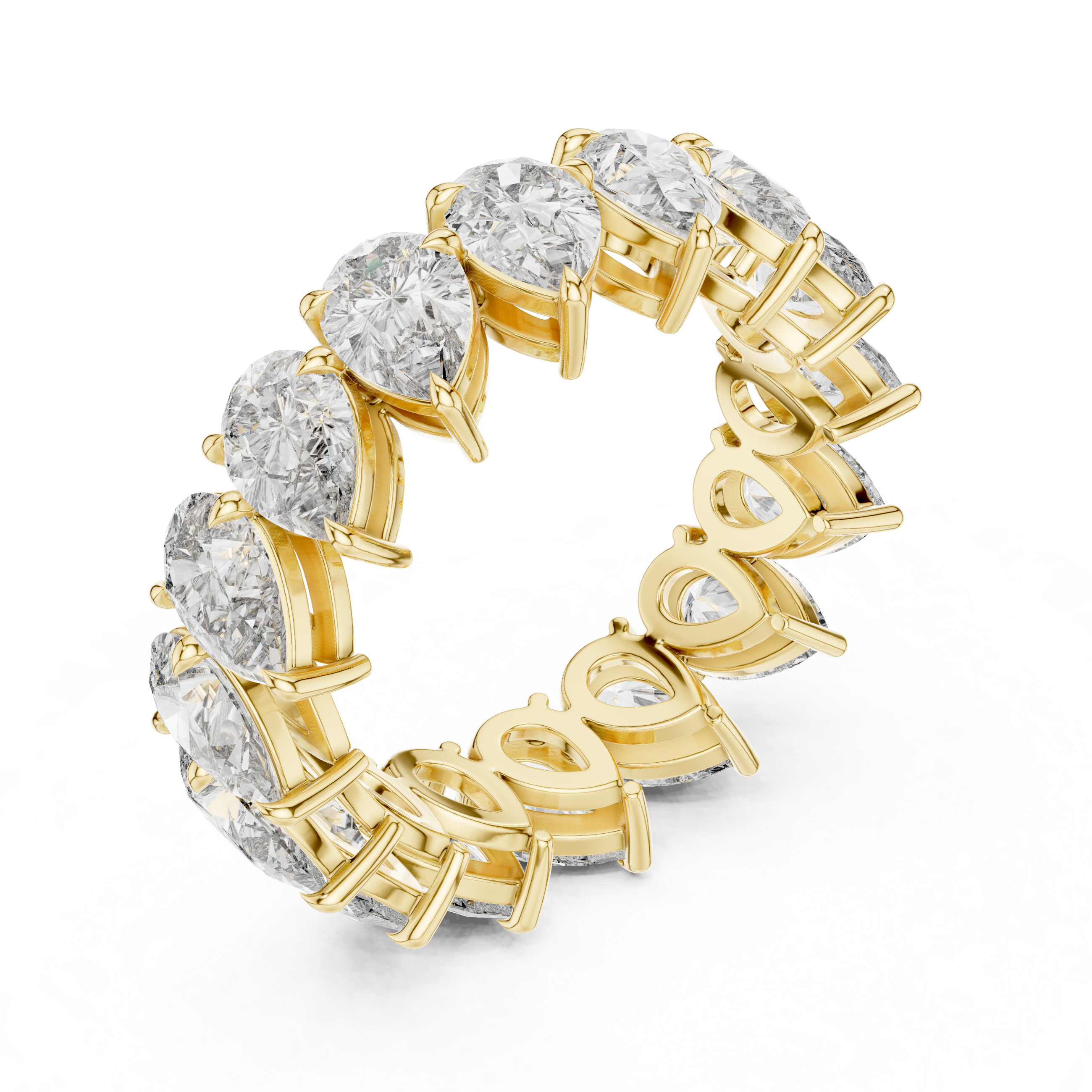 Pear Cut Eternity Ring