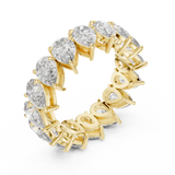 Pear Cut Eternity Ring