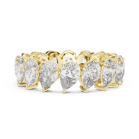 Pear Cut Eternity Ring