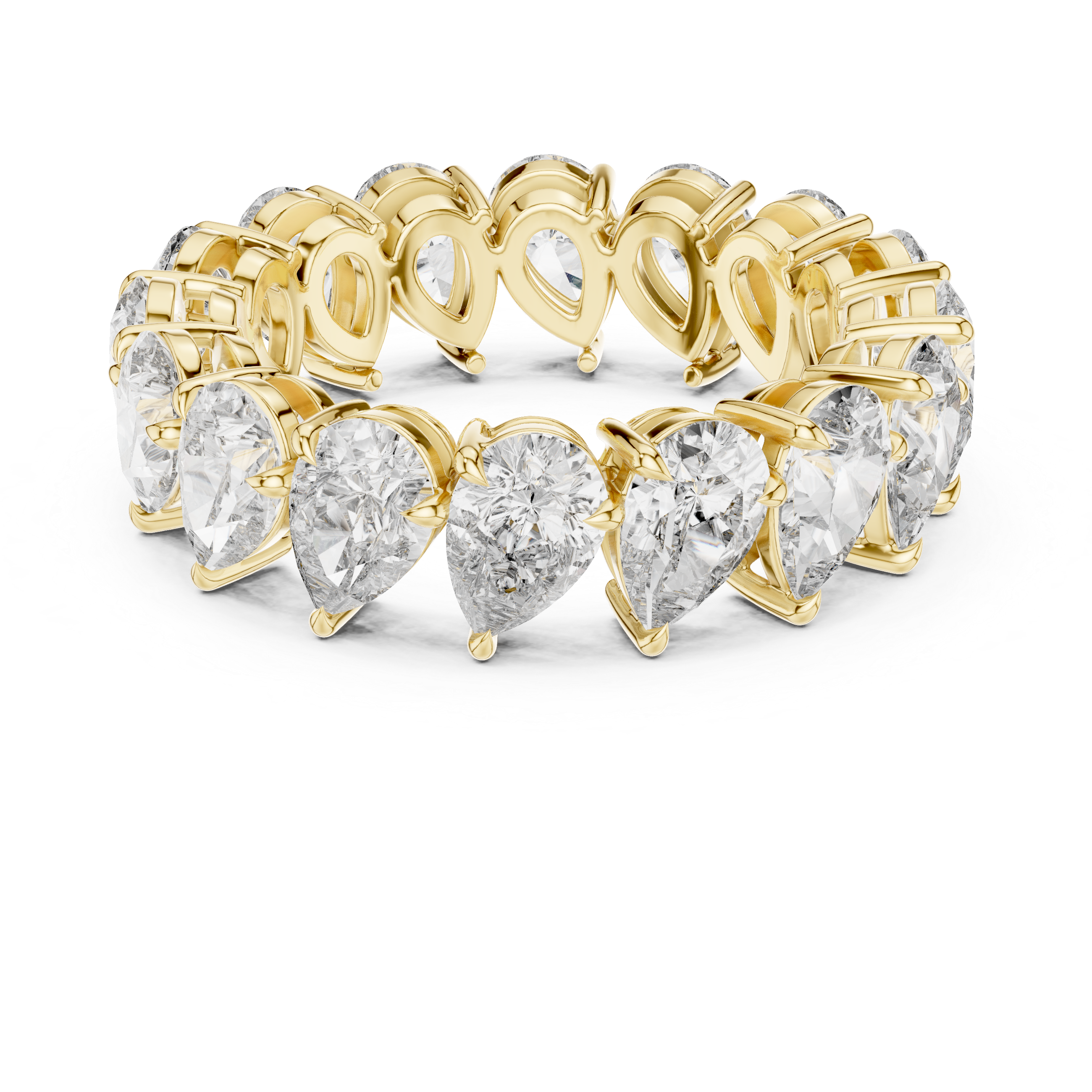 Pear Cut Eternity Ring