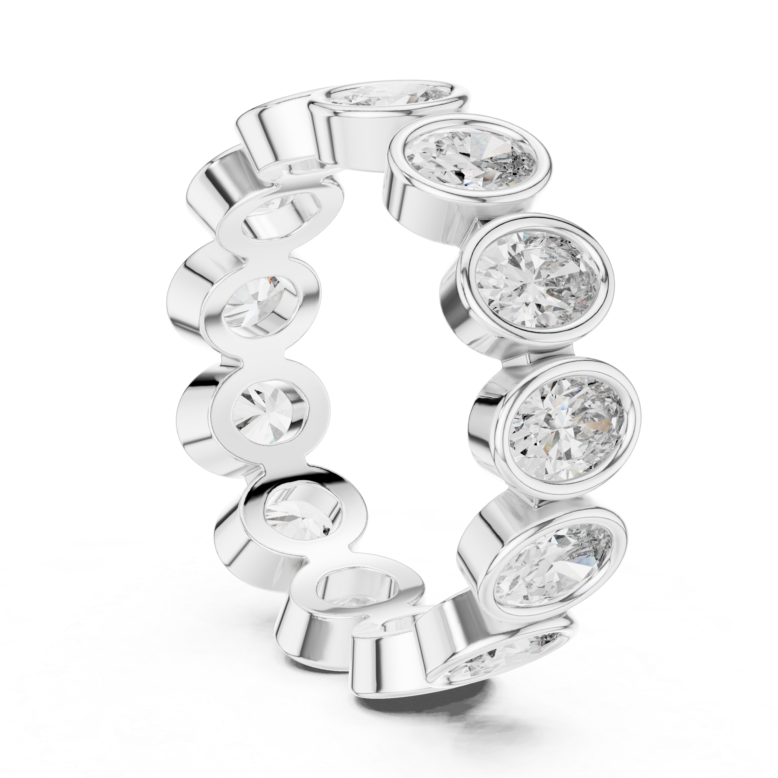 Oval Cut Eternity Ring