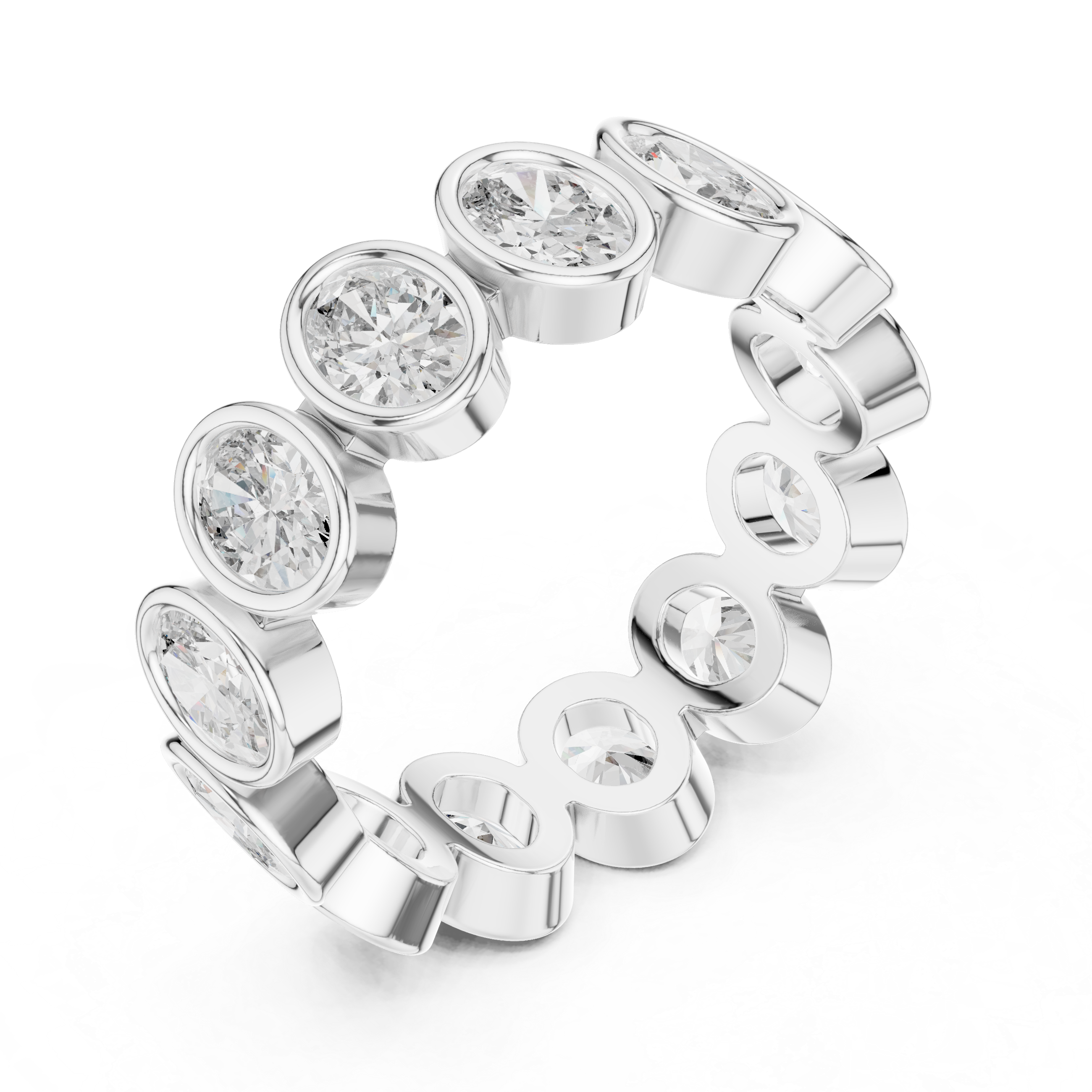 Oval Cut Eternity Ring