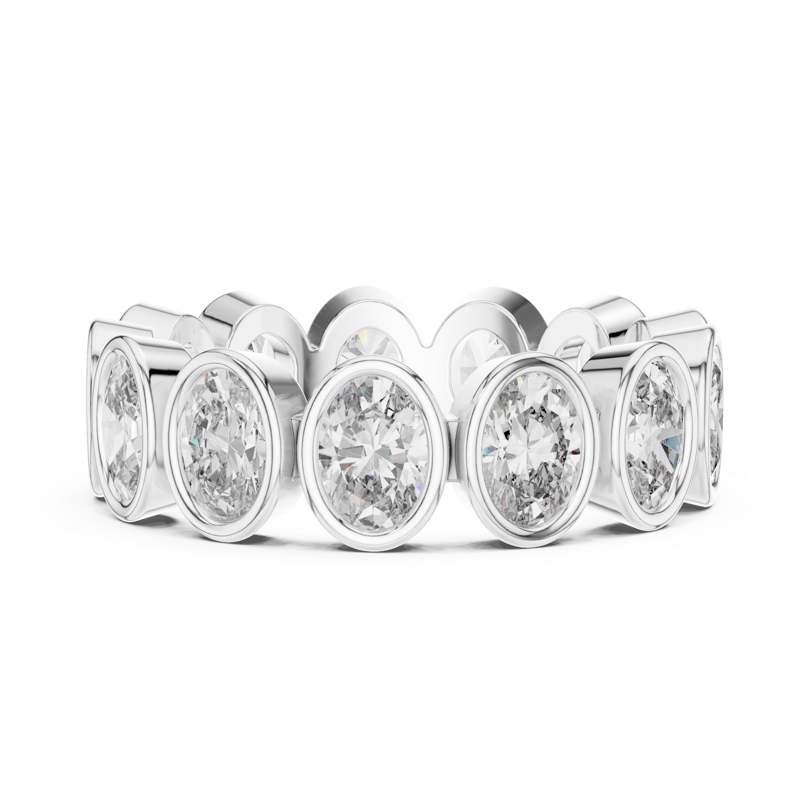 Oval Cut Eternity Ring