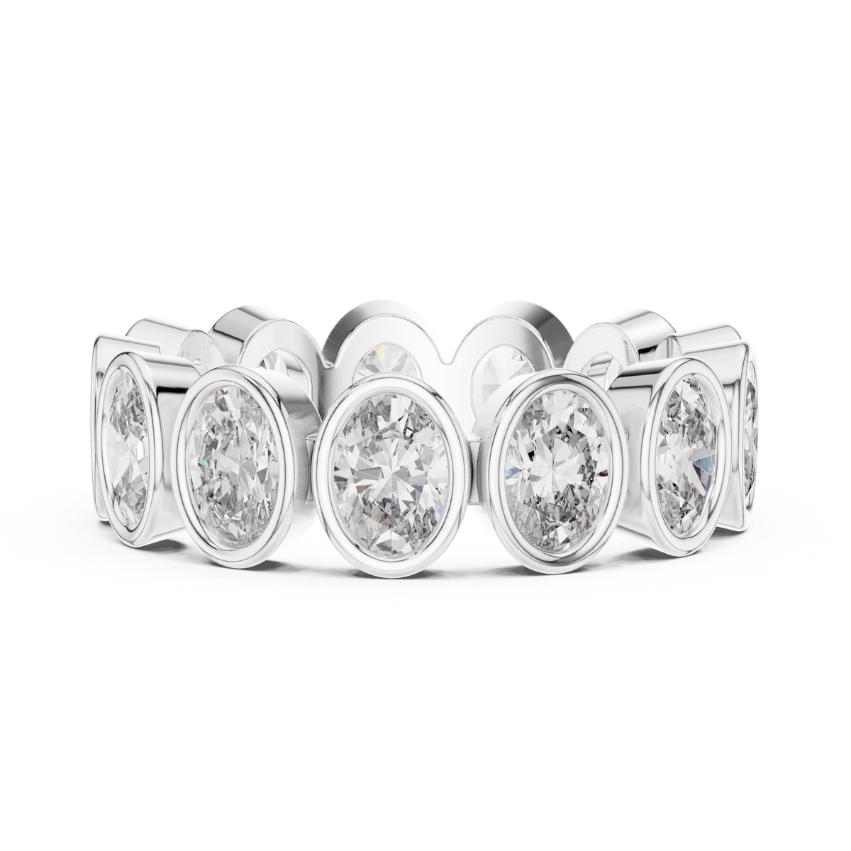 Oval Cut Eternity Ring