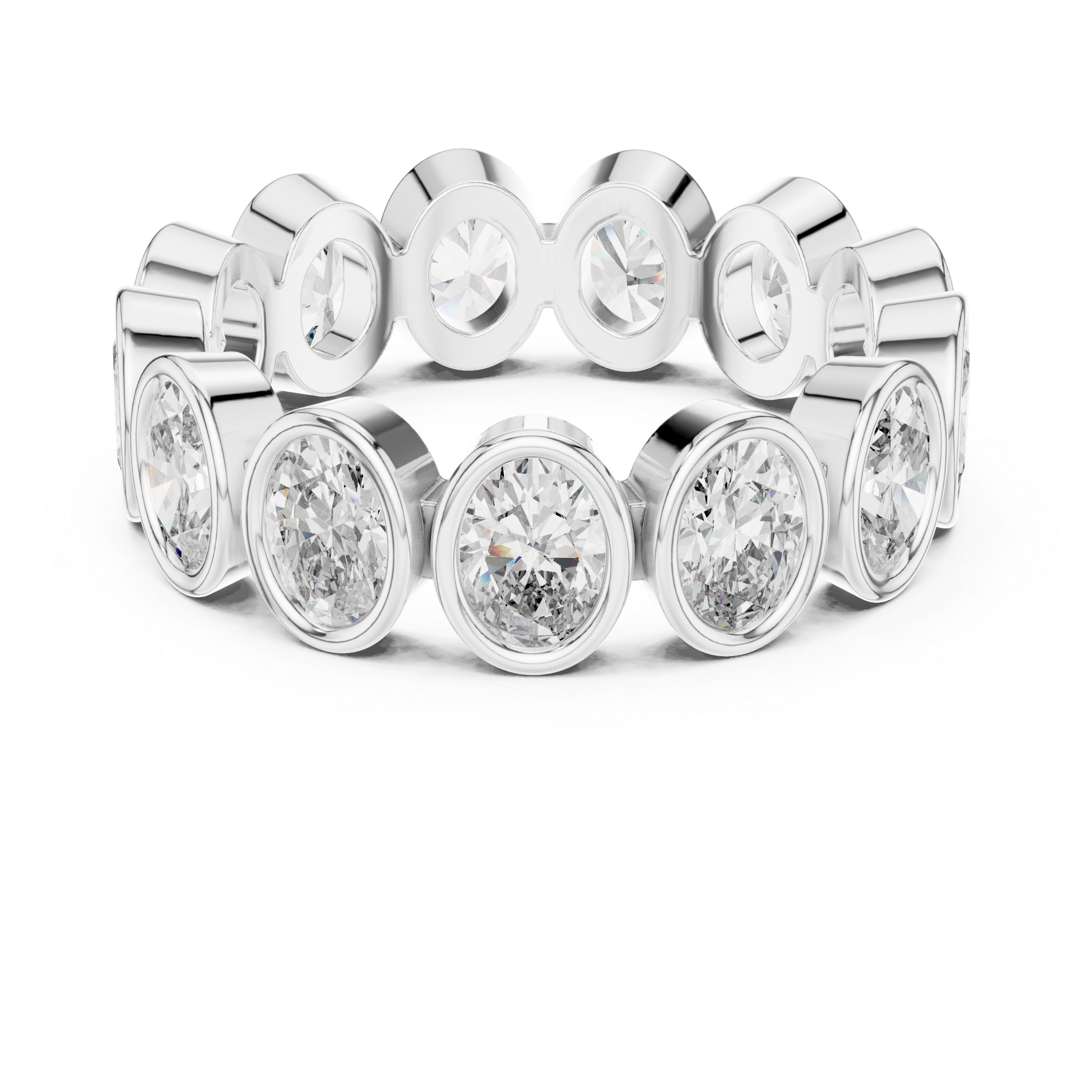 Oval Cut Eternity Ring
