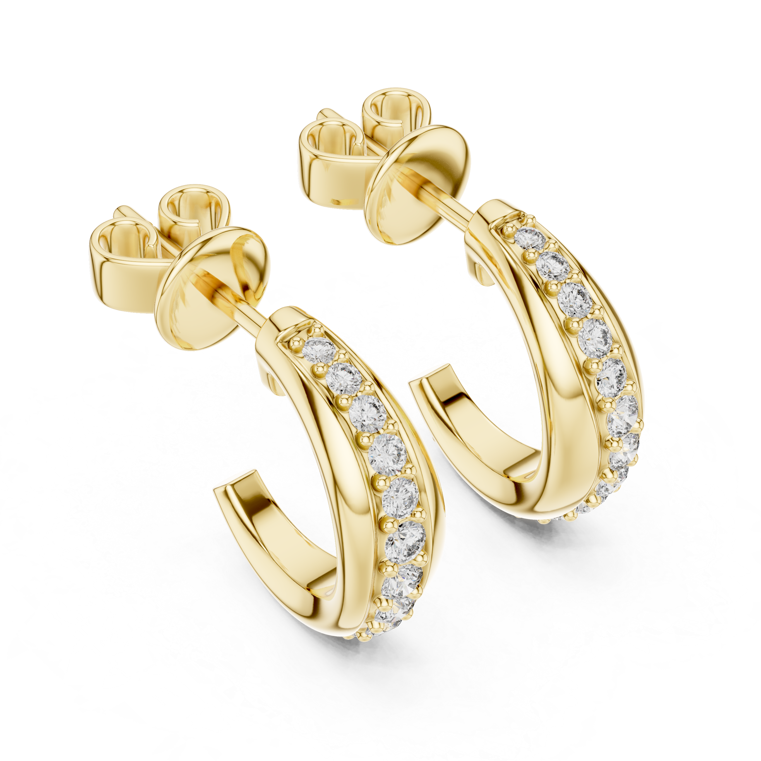 Aurelia Twinkle Gold Hoops Earrings