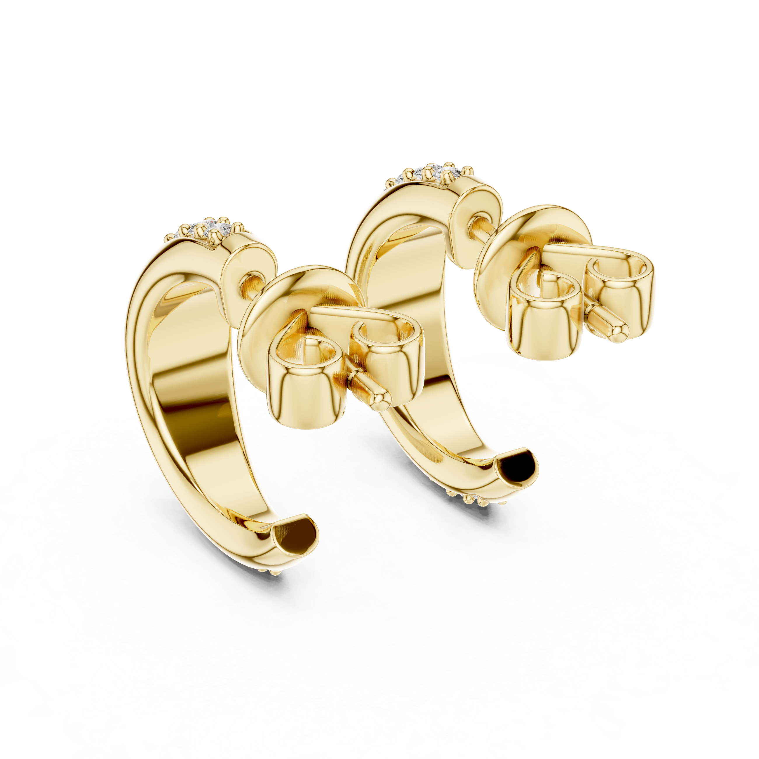 Aurelia Twinkle Gold Hoops Earrings