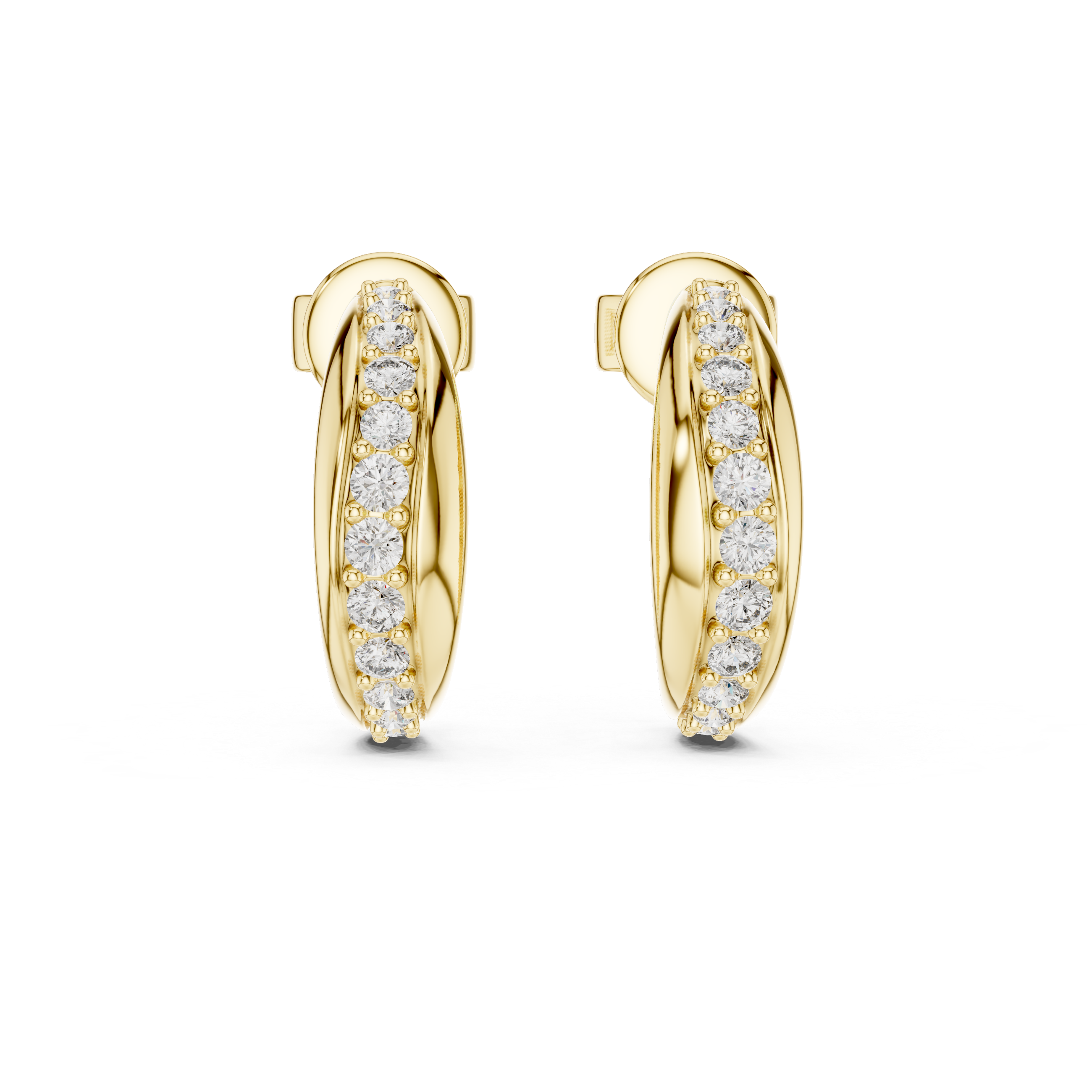 Aurelia Twinkle Gold Hoops Earrings