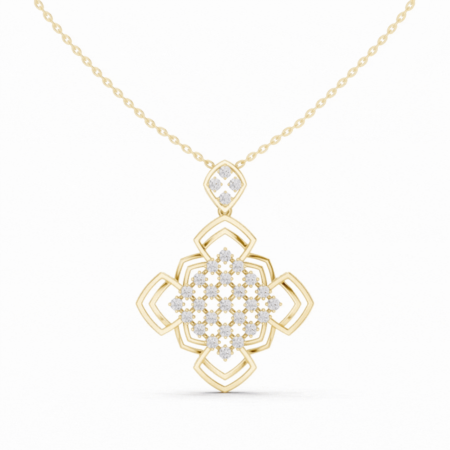 Heliora Bloom Diamond Pendant