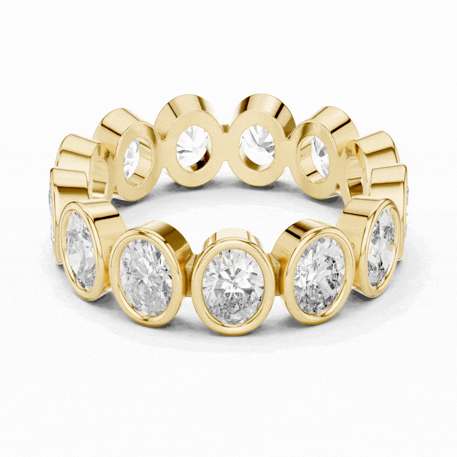 Oval Cut Eternity Ring