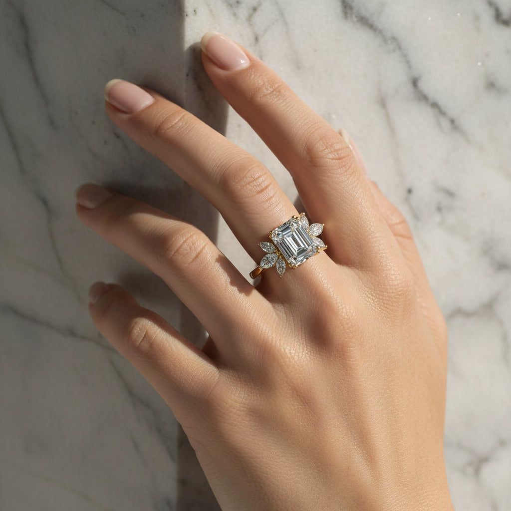 Ivory Blossom Diamond Ring
