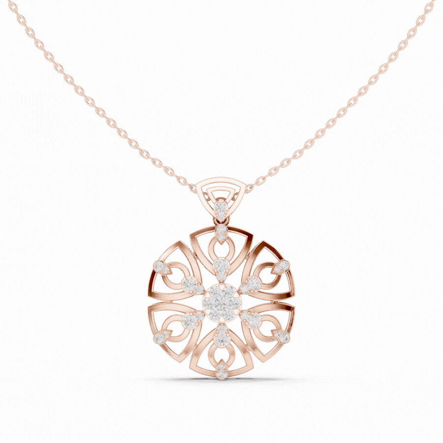 Roselith Diamond Pendant