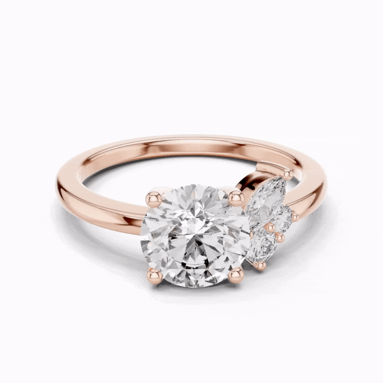 Celestique Round Cut Engagement Ring