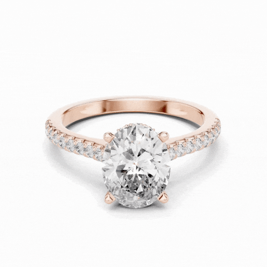 Lumivelle Hidden Halo Diamond Ring