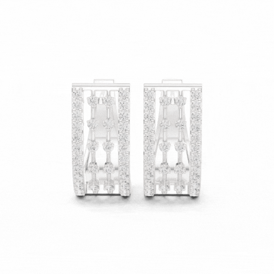 Rosévara Diamond Hoop Earrings