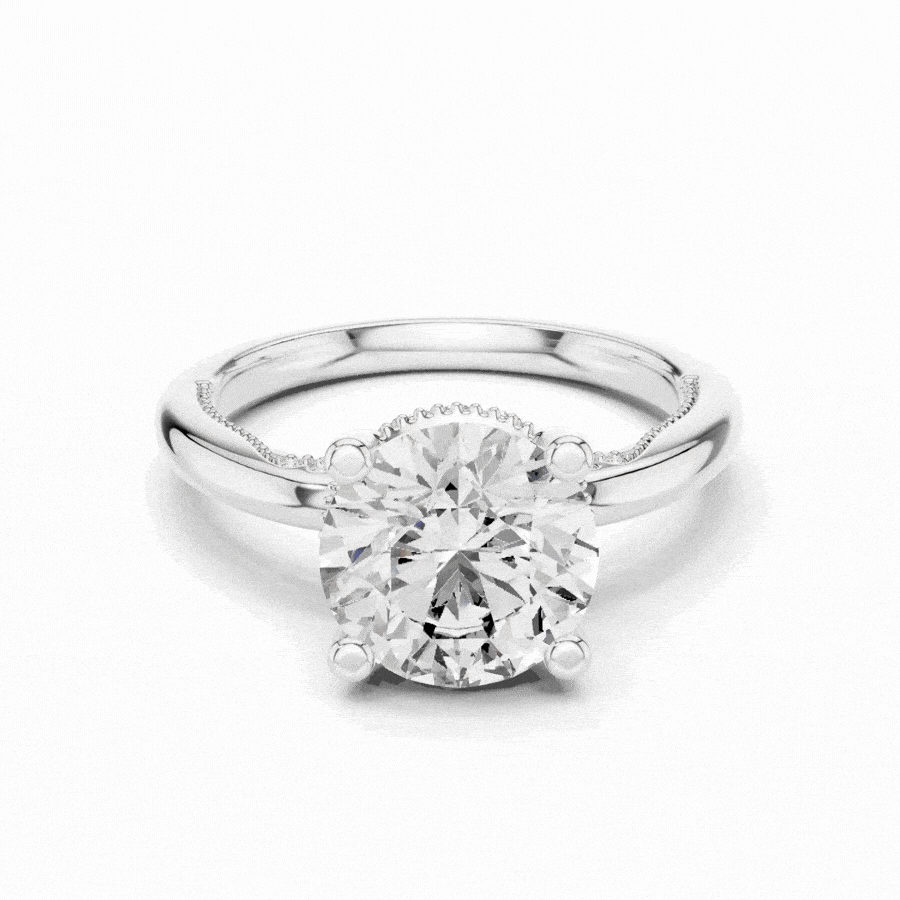 Orlinara Round Diamond Solitaire Ring