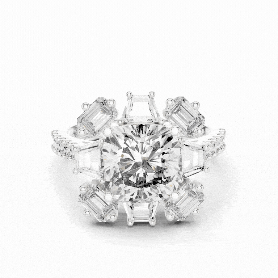 Victoria Starburst Diamond Ring