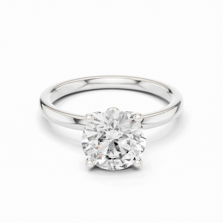 Everlisse Round Cut Diamond Engagement Ring