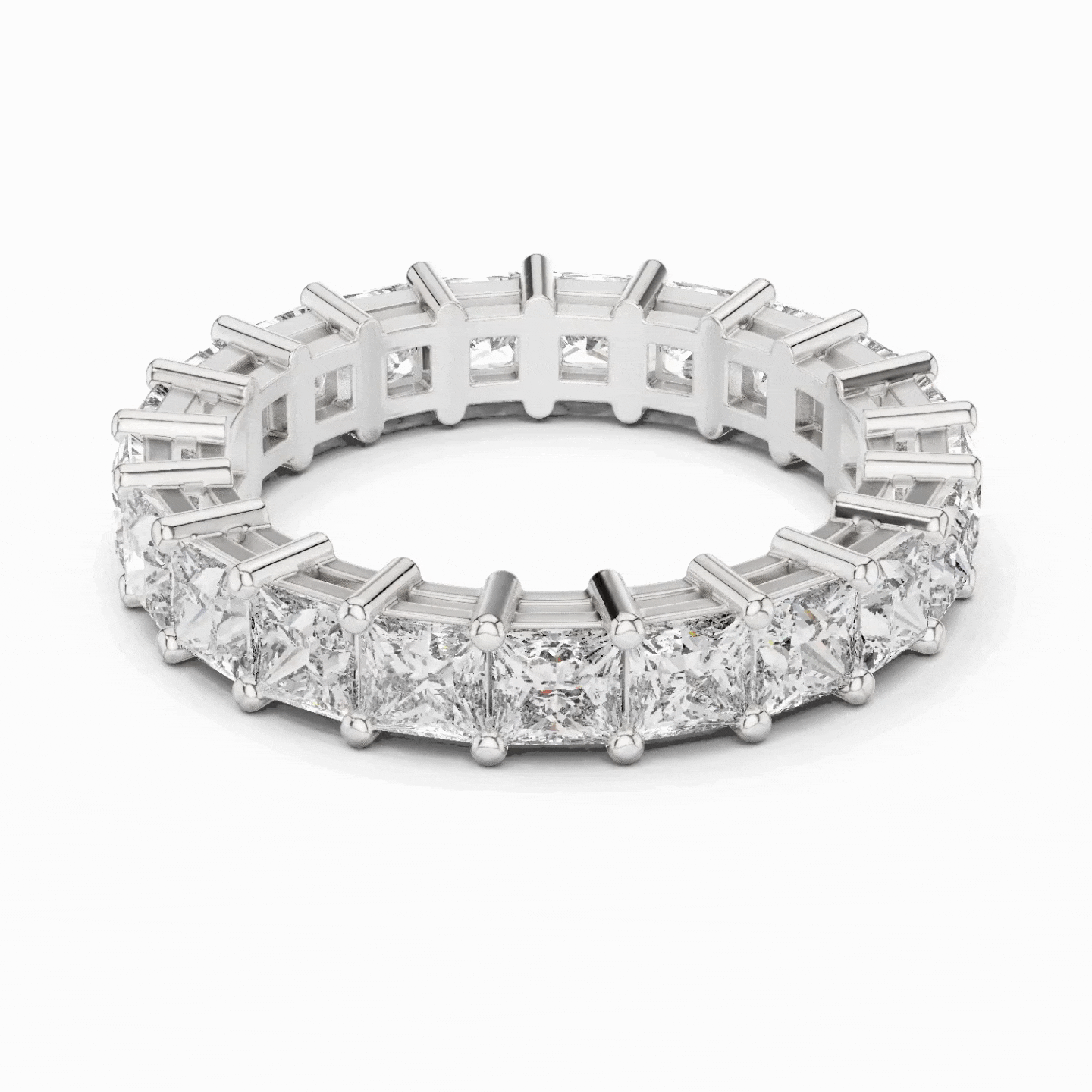 Princess Cut Eternity Ring