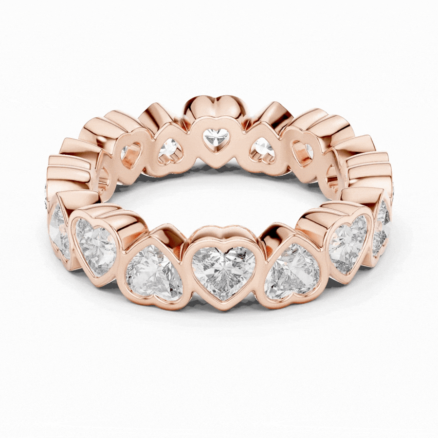 Heart Cut Eternity Ring