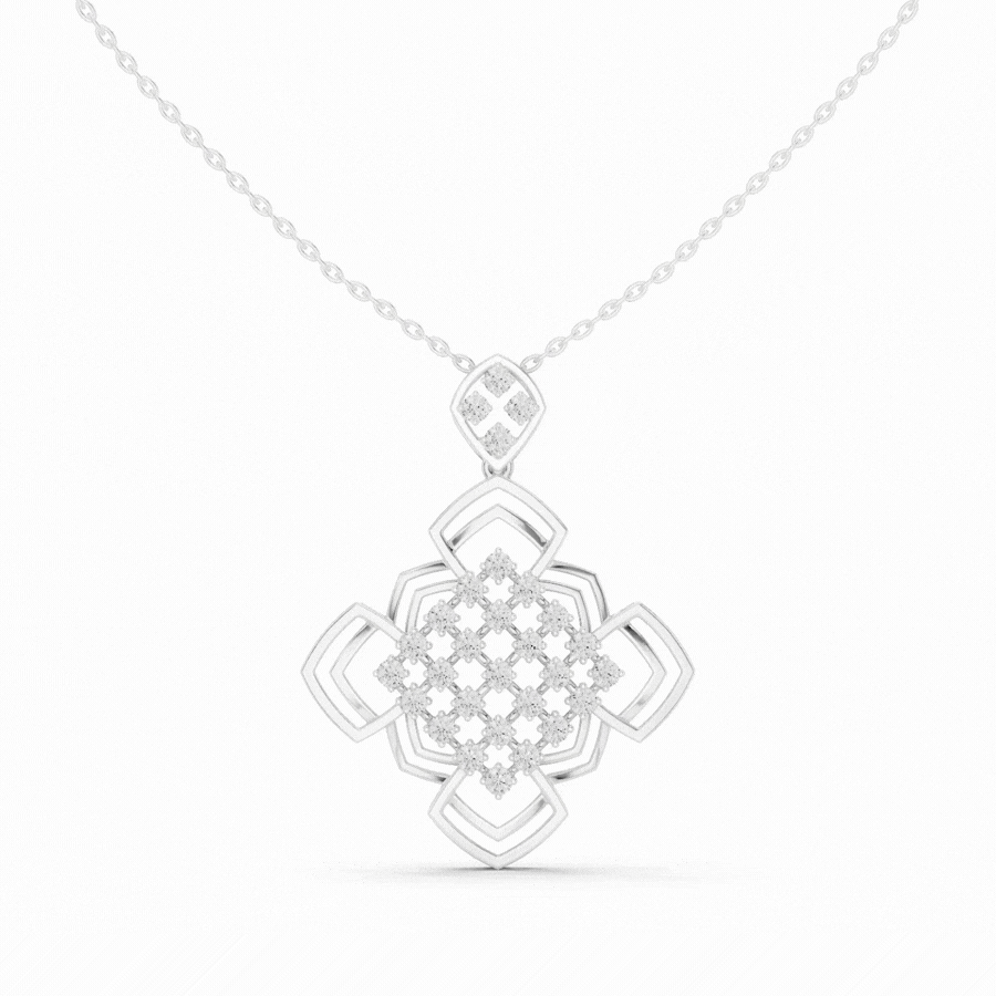 Heliora Bloom Diamond Pendant