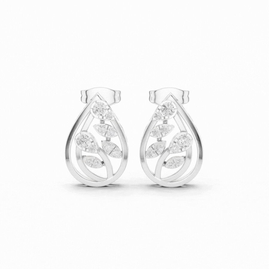 Leaforia Diamond Earrings