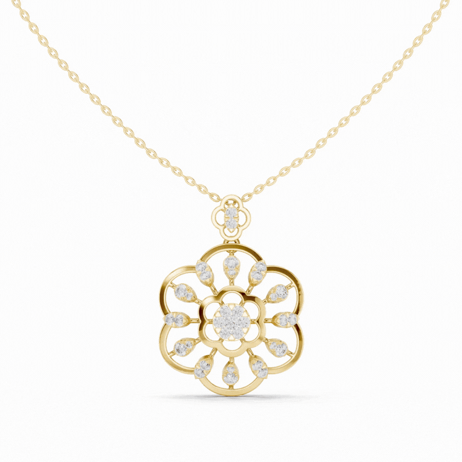Floraglow Diamond Pendant