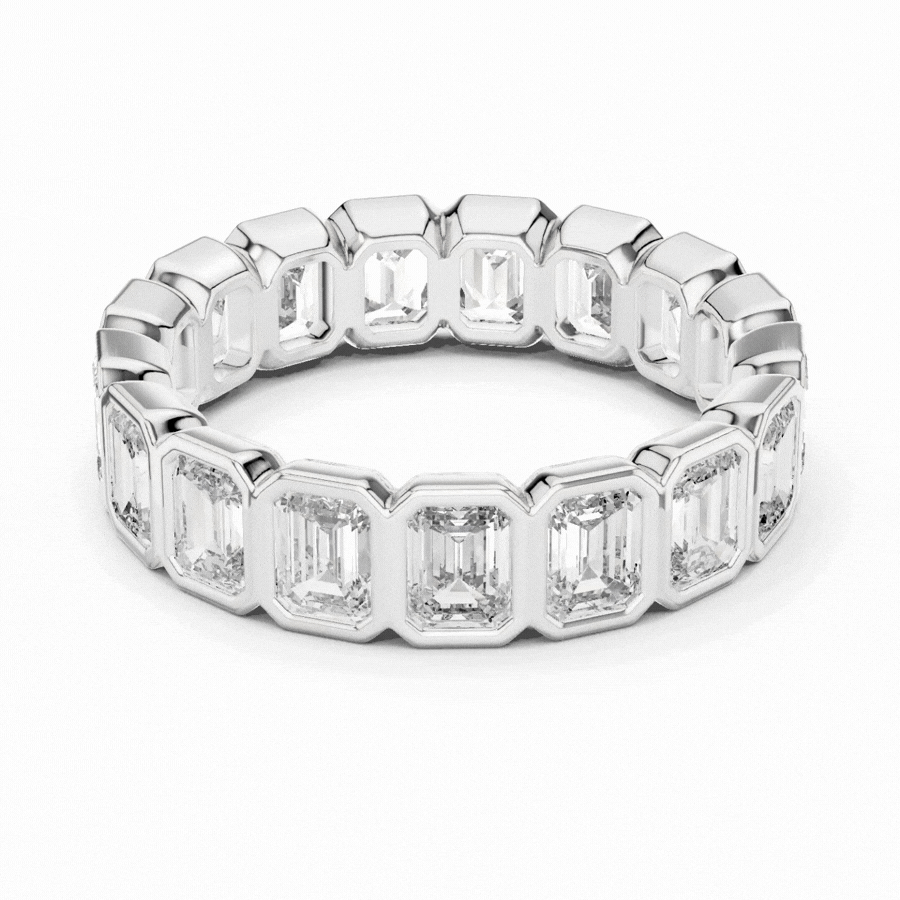 Emerald Cut Eternity Ring