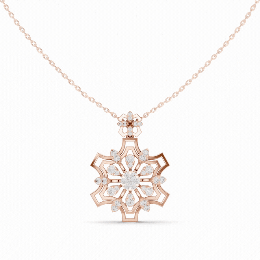Hexaflora Diamond Pendant