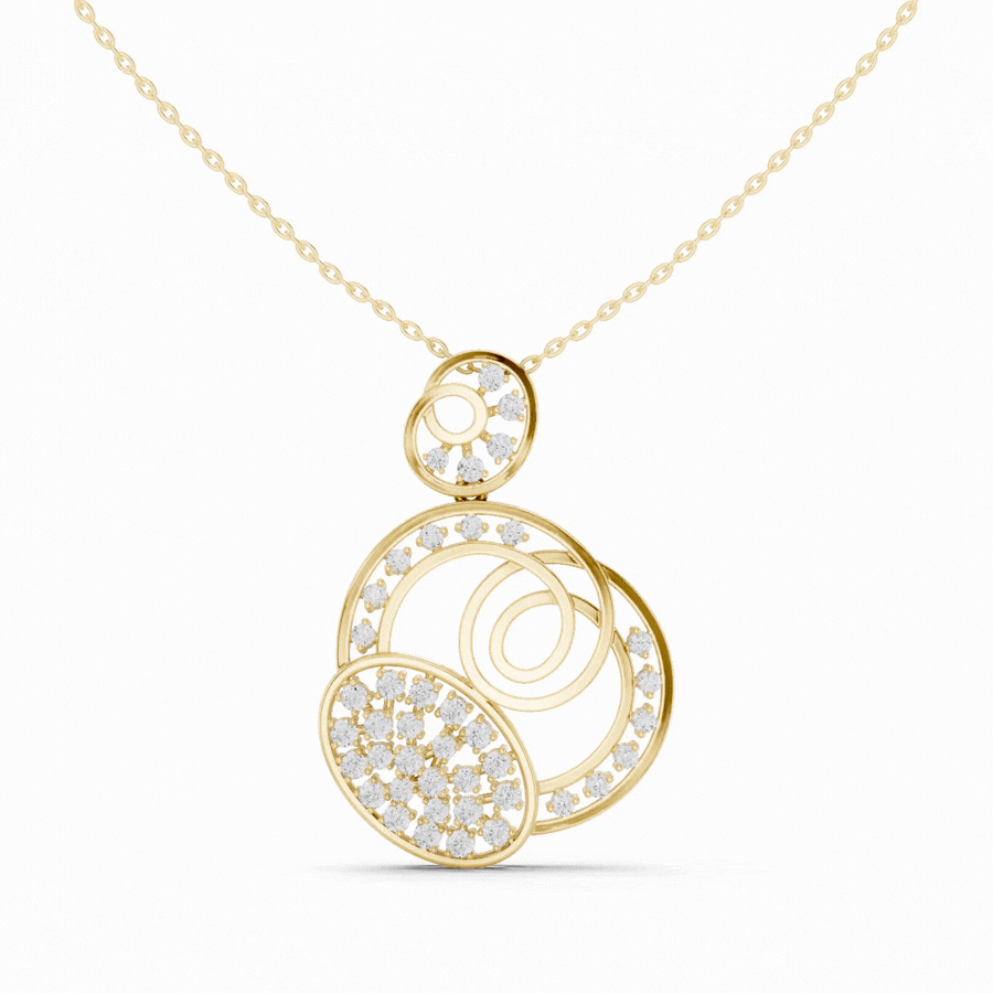Florenza Orbit Diamond Pendant