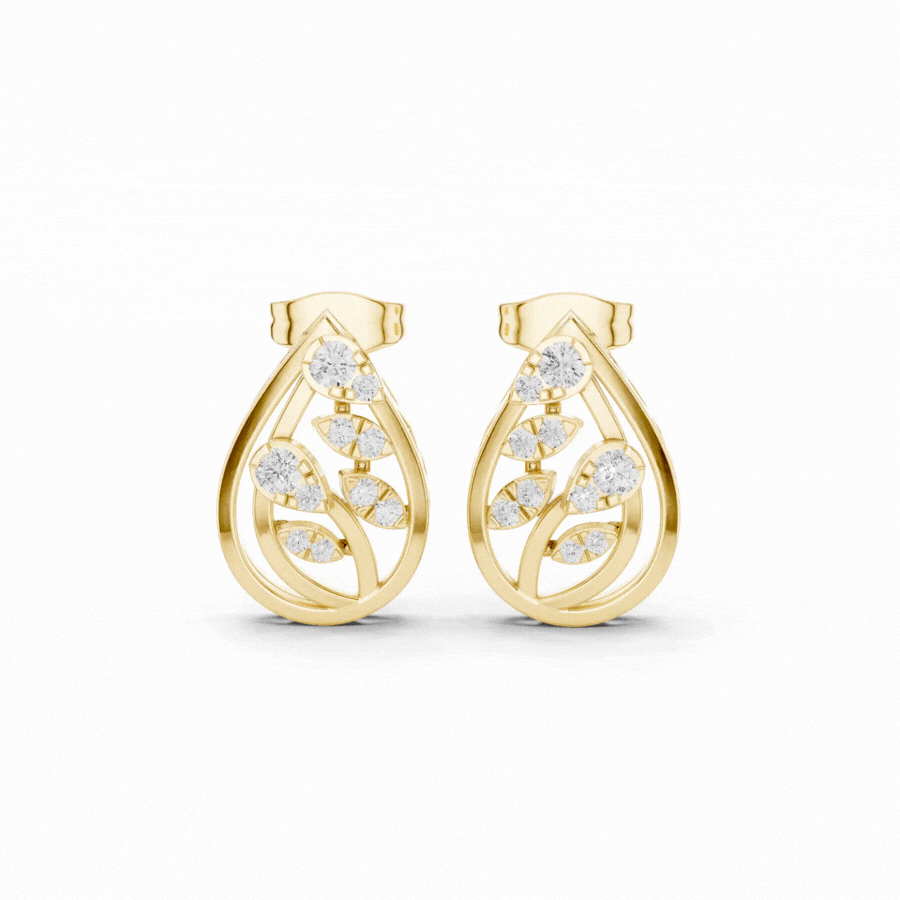 Leaforia Diamond Earrings