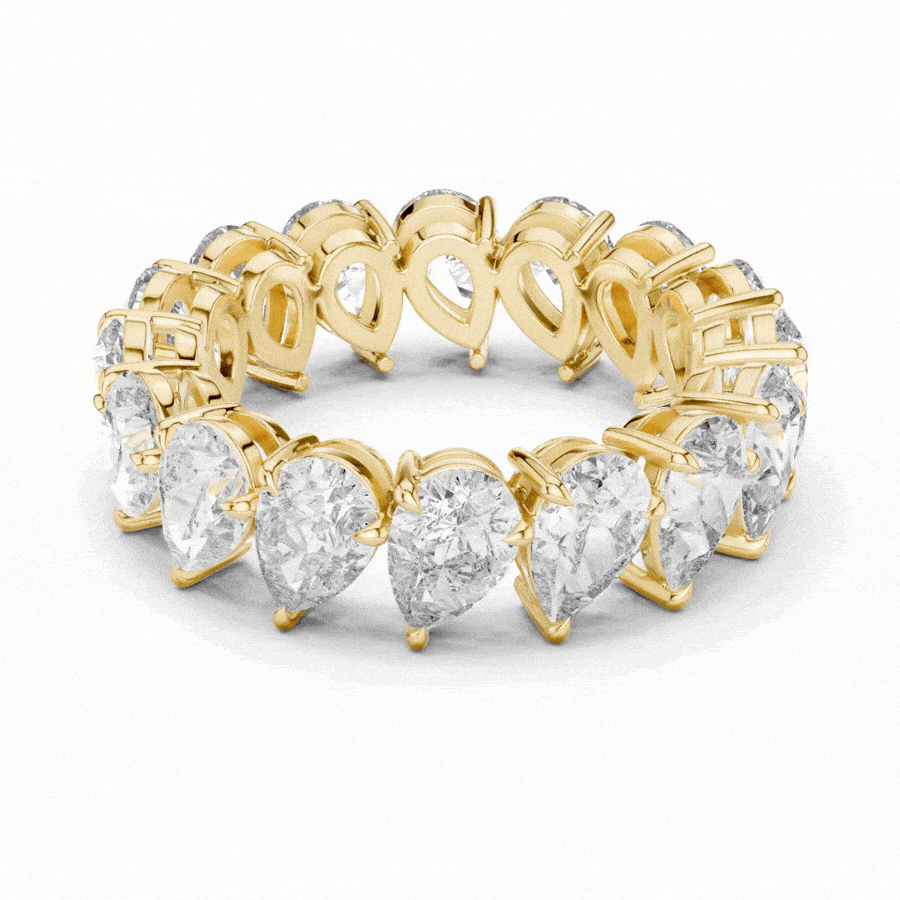 Pear Cut Eternity Ring