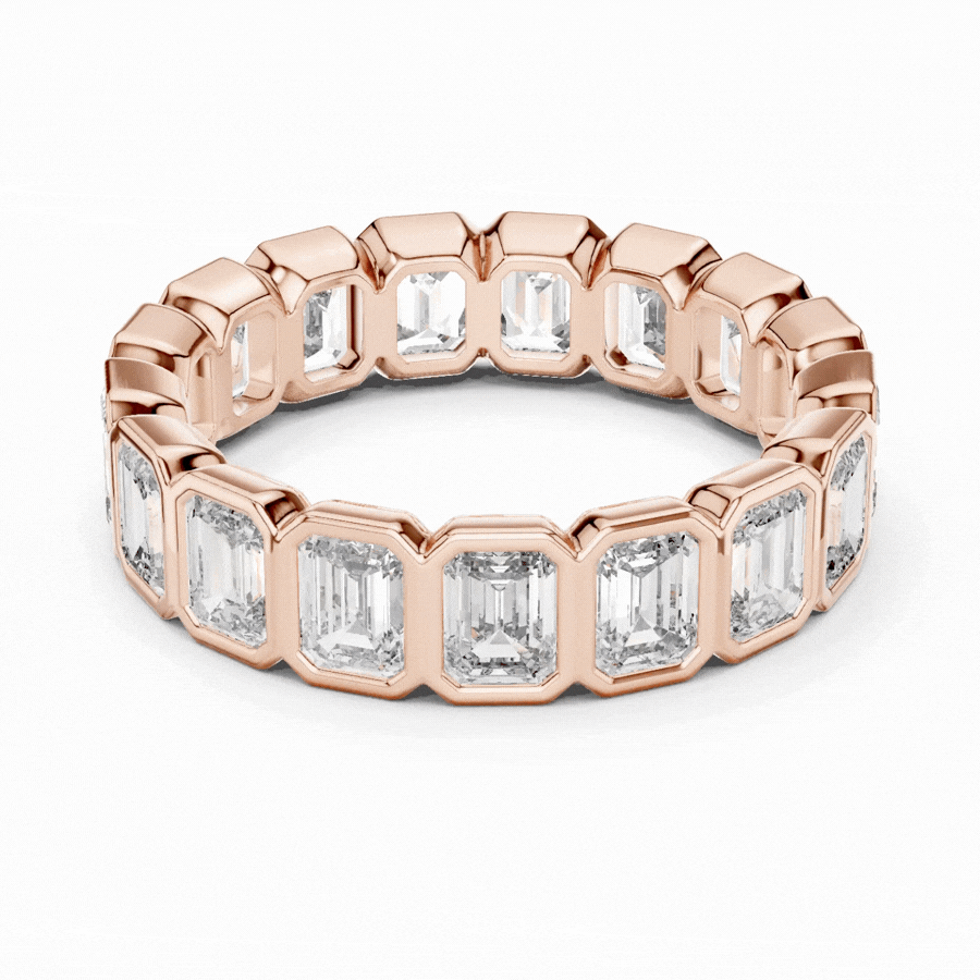 Emerald Cut Eternity Ring