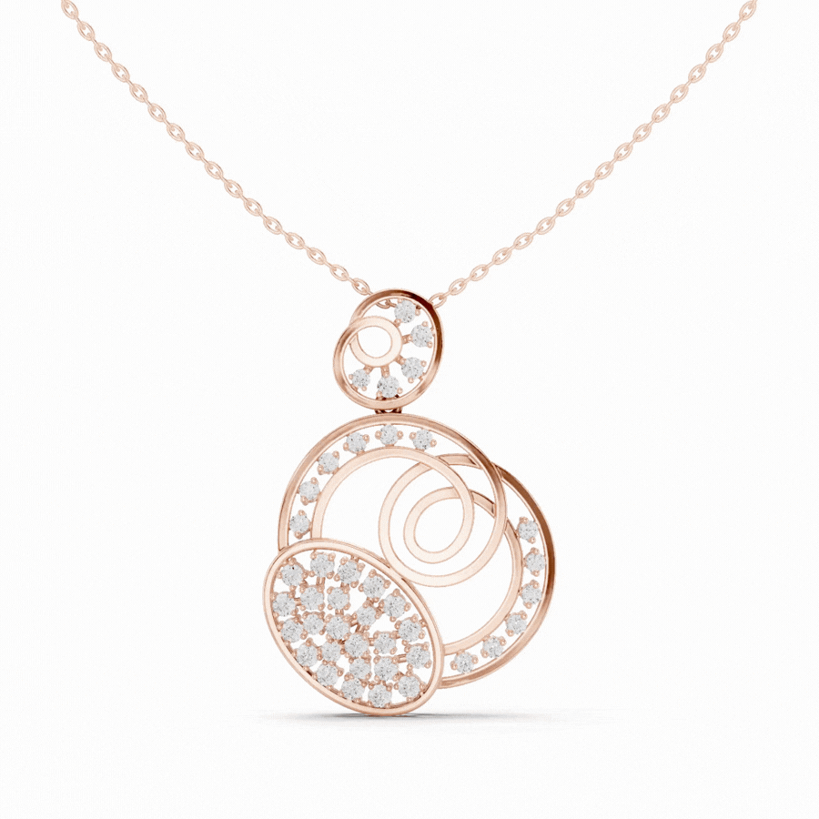 Florenza Orbit Diamond Pendant