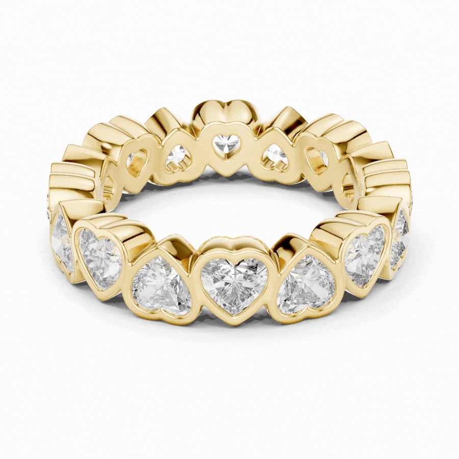Heart Cut Eternity Ring