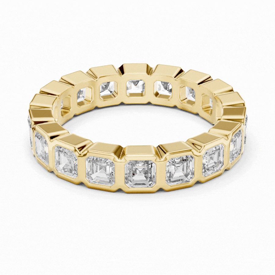 Square Emerald Cut Eternity Ring