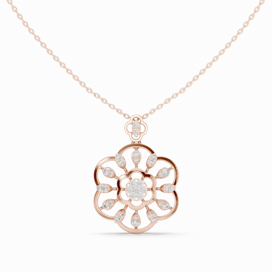 Floraglow Diamond Pendant