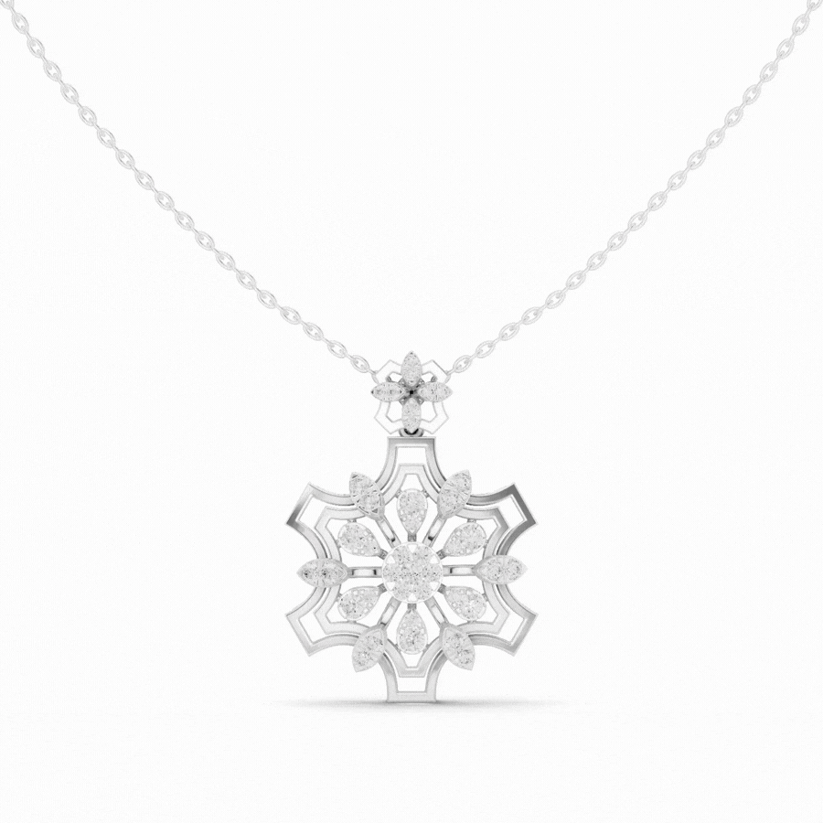 Hexaflora Diamond Pendant