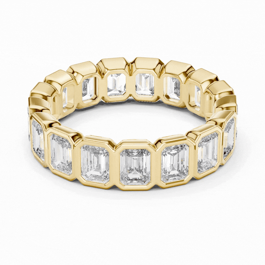 Emerald Cut Eternity Ring