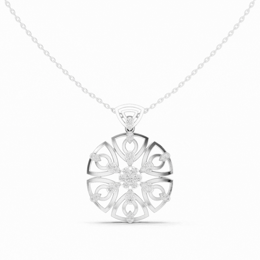 Roselith Diamond Pendant